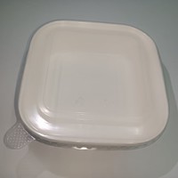 Boîte en papier carrée de haute qualité SP2543 pour emballage alimentaire, boîte en papier carrée pour plats à emporter avec couvercle