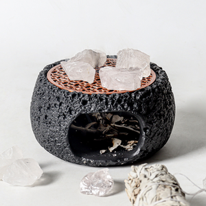 Four de purification et de démagnétisation pour ornements en perles de cristal, brûleur de <span class=keywords><strong>sauge</strong></span> blanche et porte-encens pour la décoration intérieure - Product Image 2