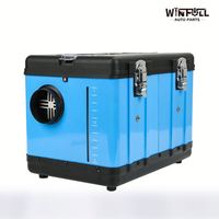 WINFULL Nuevo Calentador de Estacionamiento Diésel Azul de 8kw con Termostato, DC12V/24V/220V/110V, Ajuste Universal, 1 Año de Garantía