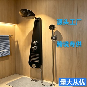 Wall <b>Mounted</b> Smart Shower Set With Adjustable Rain And Hot Cold Control For Hotel And Home Bathrooms - Product Image 1