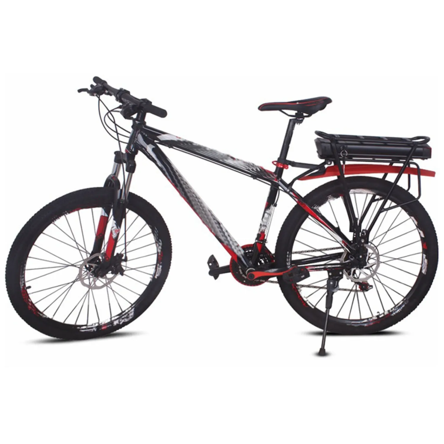 Arka raf ile elektrikli bisiklet pil bagaj Akku 48 V BMS lityum-iyon Akku BMS e bisiklet akku ile Mihatra ebike için 48 volt