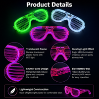 Nuevas Gafas con Marco de Alambre y Luces LED, Gafas Brillantes para Fiestas, Juguetes para Niños para Festivales y Carnavales, Accesorios para Ambiente de Discoteca