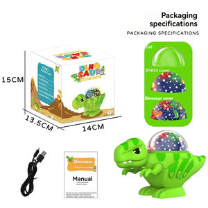 Lámpara de Noche Infantil Proyector de Dinosaurios de Plástico con Rotación de 360 Grados para Techo y Juguetes de Animales que Gatean - Product Image 5