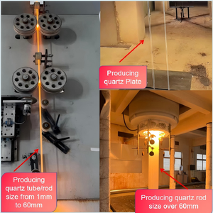 Tubo Espiral de Vidro de Quartzo / Tubo Helicoidal de Quartzo Transparente com Serviços de Soldagem e Corte - Product Image 6