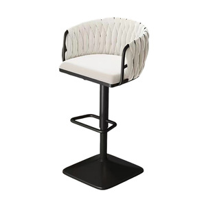 <span class=keywords><strong>Tabouret</strong></span> de bar en velours de luxe-Hauteur réglable et sièges élégants - Product Image 5