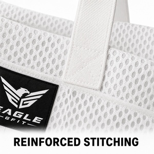 New Arrival Eco Friendly Breathable Mesh Sling Bag Custom Logo Foldable Travel Outdoor Shoulder Shopping Mesh Beach Tote Bag - Product Image 6