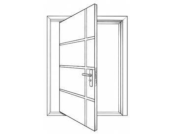 Porte pivotante