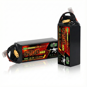 Drone Bataryası <span class=keywords><strong>22.2V</strong></span> 5200mAh 6s <span class=keywords><strong>Lipo</strong></span> Batarya <span class=keywords><strong>50C</strong></span> 100C Büyük Kapasiteli Lityum Polimer Batarya Drone Oyuncaklar için - Product Image 1