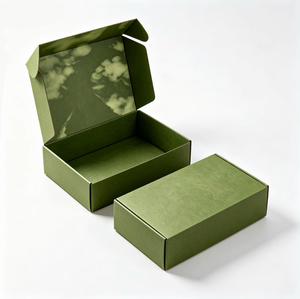 Caja de Cartón Corrugado de Lujo, Personalizada con Impresión Interior Completa, Logotipo Personalizado, Superficie Mate Texturizada, Empaque Premium para Regalos - Product Image 3