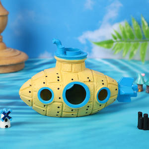 Eco-vriendelijke PVC Retro onderzeeër Hideout Plastic <span class=keywords><strong>Aquarium</strong></span> Plant voor Garnalen Vis Broeding Boxed Landscaped Decoratieve - Product Image 6