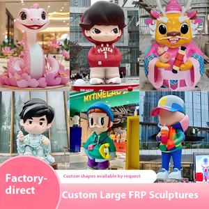 Grandi ornamenti personalizzati per esterni/interni in fibra di vetro rinforzata in plastica con belle decorazioni a forma di immagine del personaggio dei cartoni animati - Product Image 5