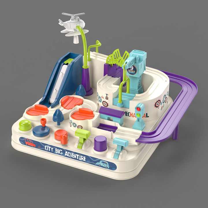 Brinquedo de aventura para carro resgate, brinquedo interativo
