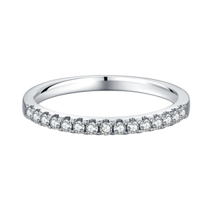 Usgem – bagues demi-éternité pour femmes, bague <span class=keywords><strong>de</strong></span> mariage en Moissanite, en argent Sterling 925, <span class=keywords><strong>de</strong></span> fiançailles, romantique - Product Image 6