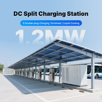 Borne de recharge rapide DC 1,2 MW pour camions lourds, chargeur commercial pour véhicules électriques avec double prise, station de recharge haute puissance pour véhicules électriques