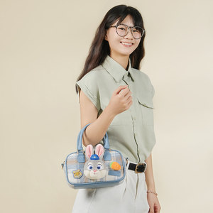 Nuova Borsa a Tracolla e Borsetta in Cotone per Bambine, per Pendolarismo e Viaggi, <span class=keywords><strong>Lilo</strong></span> & <span class=keywords><strong>Stitch</strong></span> - Product Image 5