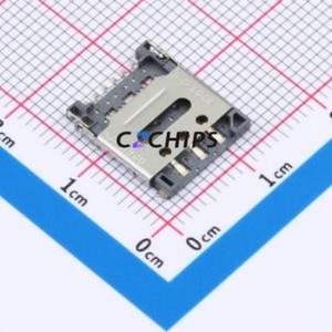 CSIM-1306-6P SIM Card Connector SMD Connector Flip Cover Type Nano SIM Card Card Holder 1.4mm - Product Image 1