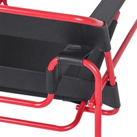 Fauteuil d'appoint design à cadre rouge, directement de l'usine, pour salon moderne, idéal pour la maison et l'hôtel