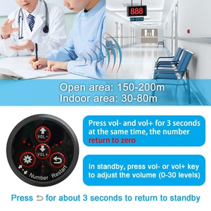 ระบบจัดการคิวพร้อมลำโพงเสียงดัง จอแสดงผล 3 หลัก ตัวนับจำนวนผู้เรียกคิว หน้าจอแสดงผลพร้อมเครื่องจ่ายหมายเลขสำหรับร้านค้าและร้านขายของชำ - Product Image 5