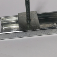 Composants de plafond en acier inoxydable résistant à la corrosion, type T, avec kit d'ancrage par tige filetée, clip en J, clip en W et bride pour plafond