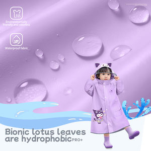 Jas Hujan Anak Motif Kartun Anti Air EVA dengan Tas Sekolah, Jas Hujan untuk Anak Sekolah - Product Image 3