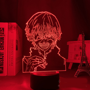 All'ingrosso Custom <span class=keywords><strong>Tokyo</strong></span> <span class=keywords><strong>Ghoul</strong></span> fai da te 3D torcia a LED acrilico Anime luce notturna - Product Image 6