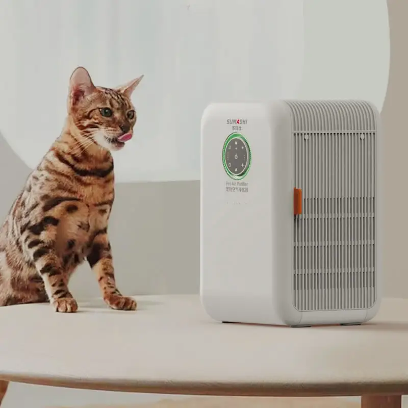 El purificador de aire para mascotas purifica el aire para los amantes de las mascotas elimina el olor y los alérgenos de la caspa