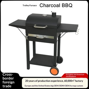Carrito <span class=keywords><strong>de</strong></span> <span class=keywords><strong>Barbacoa</strong></span> Portátil con <span class=keywords><strong>Mesa</strong></span> Cuadrada Pequeña, Parrilla <span class=keywords><strong>de</strong></span> Carbón al Aire Libre, Estilo Americano, para Acampar y el Hogar - Product Image 2