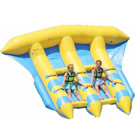 Summer Hot Selling Bonne qualité Mouche d'eau gonflable remorquable Poisson pour la location sur mer