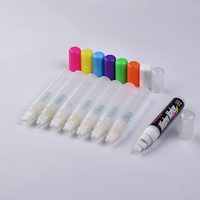 Marqueur vide coloré à pointe plate de 8 mm avec contrôle de valve |   Baril en plastique transparent rechargeable pour graffitis, marquage et art