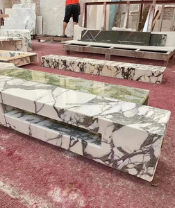 Ý calacatta Viola đá cẩm thạch <span class=keywords><strong>TV</strong></span> đứng bvlgaris đá cẩm thạch nội thất tủ <span class=keywords><strong>TV</strong></span> hiện đại bảng cho phòng khách <span class=keywords><strong>TV</strong></span> đứng thiết kế - Product Image 6