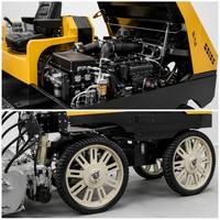 Machine à niveler les sols Diesel 18,7 kW, auto-nivelante, avec laser, portée 2500 mm, contrôle 3D Trimble, 600N, 1300 kg, modèle RWJP15C