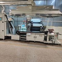 Nouvelle machine d'impression sérigraphique entièrement automatique à grande vitesse avec système de séchage UV pour l'impression d'étiquettes et de cartes, monochrome, zone d'impression 400x500mm