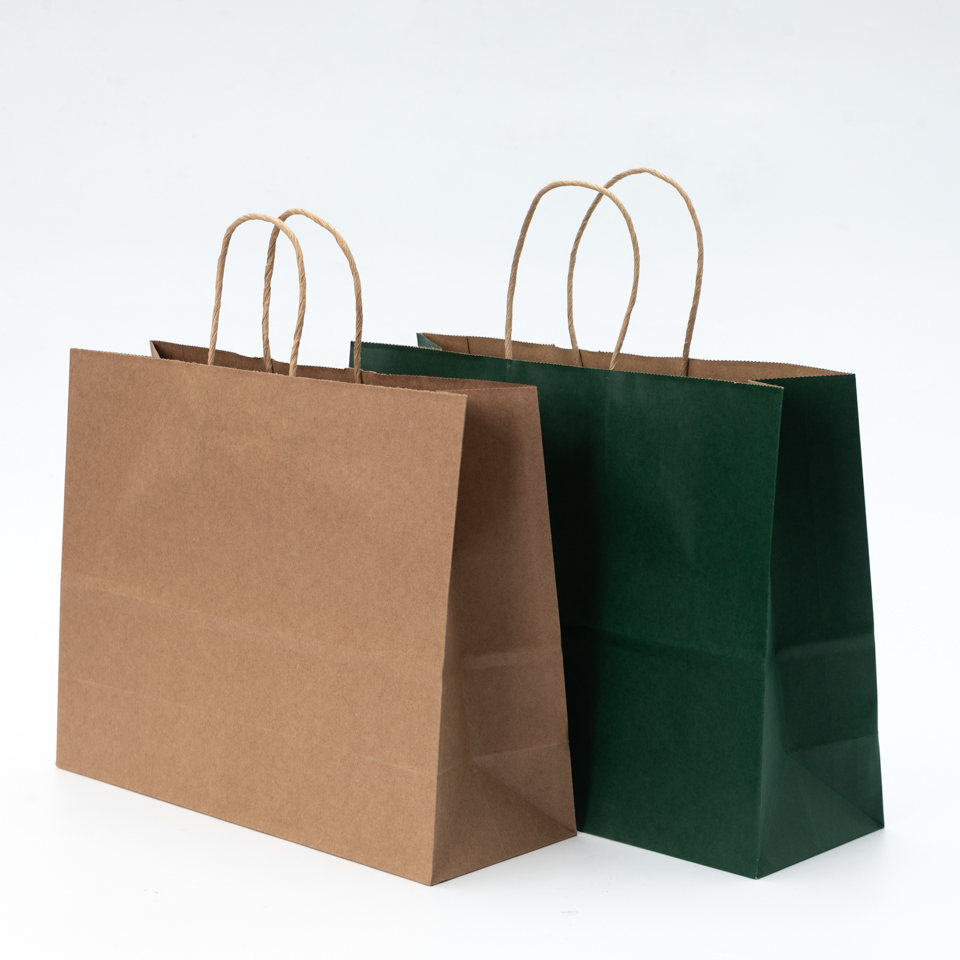 Large Size Luxury Clothes Packaging Paper Bag With Your Own Logo,Recycled Kraft Paper Bag,Custom Paper Bag for Shopping