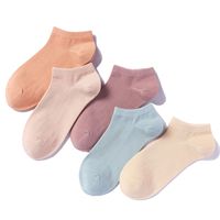 Vente en gros de chaussettes basses pour femmes personnalisées, 100% coton, chaussettes décontractées