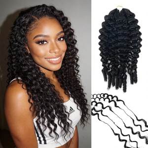 Cabello Humano Rizado Birmano para Trenzas Boho, Extensiones de Cabello Humano 100% Natural, Cabello Humano para Trenzas con Nudos Milagrosos - Product Image 4