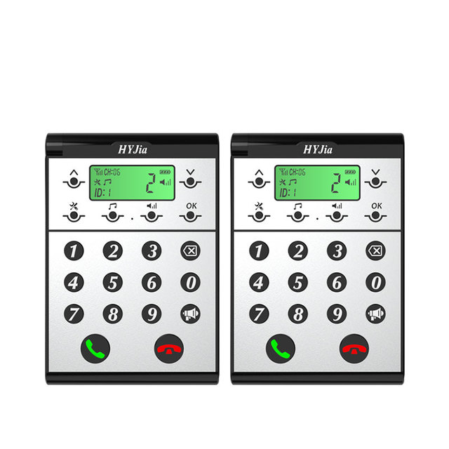 Two-Way Wireless Building Intercom System Hotel Internal Telephone Voice Intercom Pager Walkie Talkie Style Radio Pager