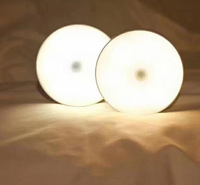 Lampes murales CCT rechargeables par USB, led sans fil, capteur de mouvement PIR, veilleuse pour chambre à coucher, escaliers, armoire, éclairage de garde-robe