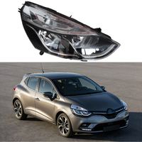 Phare avant 12V CHROME NOIR 260609493R 260103317R 260600373R 260103421R pour Renault Clio 4 CLIO IV 2016