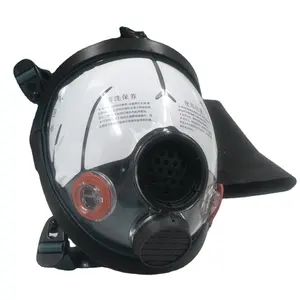 Latest design half face gas mask chemical respirator with double filter