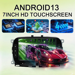 Autoradio Android 13 con GPS e Navigazione 2+32G per <span class=keywords><strong>Fiat</strong></span> 500 C 2016-2019 con Carplay, Android Auto, Wi-Fi, FM/RDS e Comandi al Volante - Product Image 4