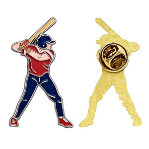 Custom Baseball Pins Soft Emaille Sport Badges Team Logo Speler Bat Handschoen Hoed Broche Souvenir <span class=keywords><strong>Promo</strong></span> Usa Japan Event Merchandise - Product Image 2
