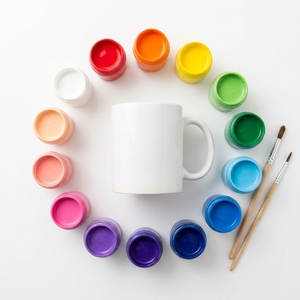 Kit <span class=keywords><strong>de</strong></span> Pintura para <span class=keywords><strong>Tazas</strong></span> <span class=keywords><strong>de</strong></span> Cerámica, Pinta Tu Propia Taza <span class=keywords><strong>de</strong></span> Porcelana Blanca <span class=keywords><strong>con</strong></span> 12 Marcadores <span class=keywords><strong>de</strong></span> Colores, Manualidad Creativa para Niños, Adultos y Familias - Product Image 4