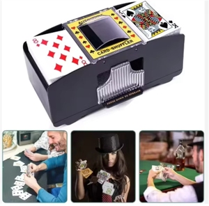 Mélangeur <span class=keywords><strong>de</strong></span> cartes <span class=keywords><strong>de</strong></span> casino Rareidel, machine <span class=keywords><strong>de</strong></span> distribution automatique pour 2 jeux <span class=keywords><strong>de</strong></span> cartes, pour les jeux <span class=keywords><strong>de</strong></span> Texas Hold'em à domicile, avec batterie - Product Image 2