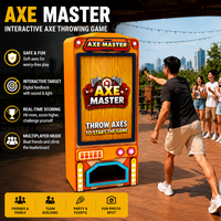 InteraGame Flying Axe Master, machine de jeu interactive de lancer de hache, notation en temps réel, équipement d'arcade numérique de lancer de hache