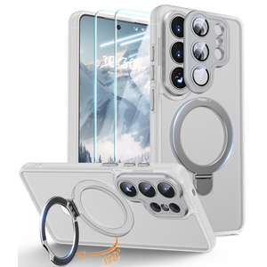 Funda Translúcida para Teléfono Samsung Galaxy S26 Ultra S26, Carga Inalámbrica, Magnética, Tacto Suave, Delgada, con Protector de Lente - Product Image 1