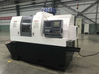 Mesin Bubut CNC Profesional Kecepatan Tinggi SC385 Horizontal Flat Bed Kontrol Fanuc Tugas Sedang Twin Spindle