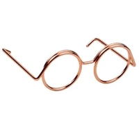 Mini-poupée personnalisée, petites lunettes, ressort en acier, ornement DIY avec design de forme spéciale