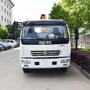 डोंगफेंग लाइट ड्यूटी टो ट्रक मलबे के ट्रक 360 डिग्री क्रेन घुड़सवार फ्लैटबेले मलबे वाला - Product Image 2