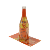 Étiquette de manchons rétractables de tube de chaleur imprimée inversée personnalisée pour canette de bière et bouteille de boisson étiquettes d'emballage de données diverses