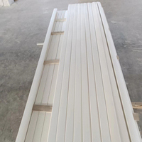 Persiana de madera impermeable con imprimación blanca, componente de persiana de madera